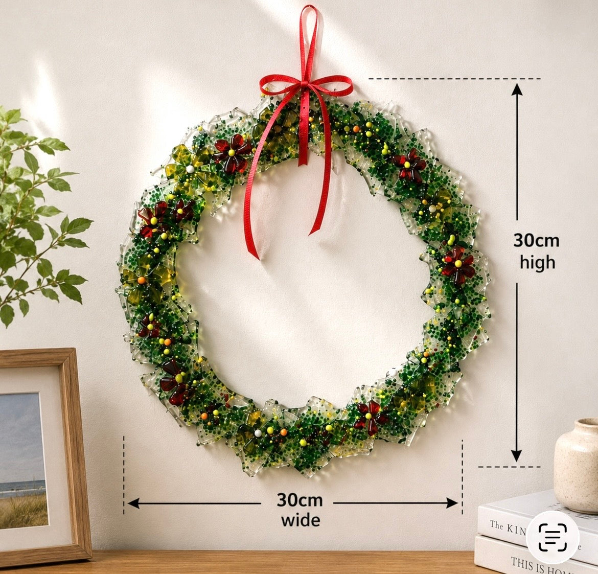 Workshop - Bicester East Community Centre - make a fused glass Christmas wreath - Saturday 7th November - 3-5pm