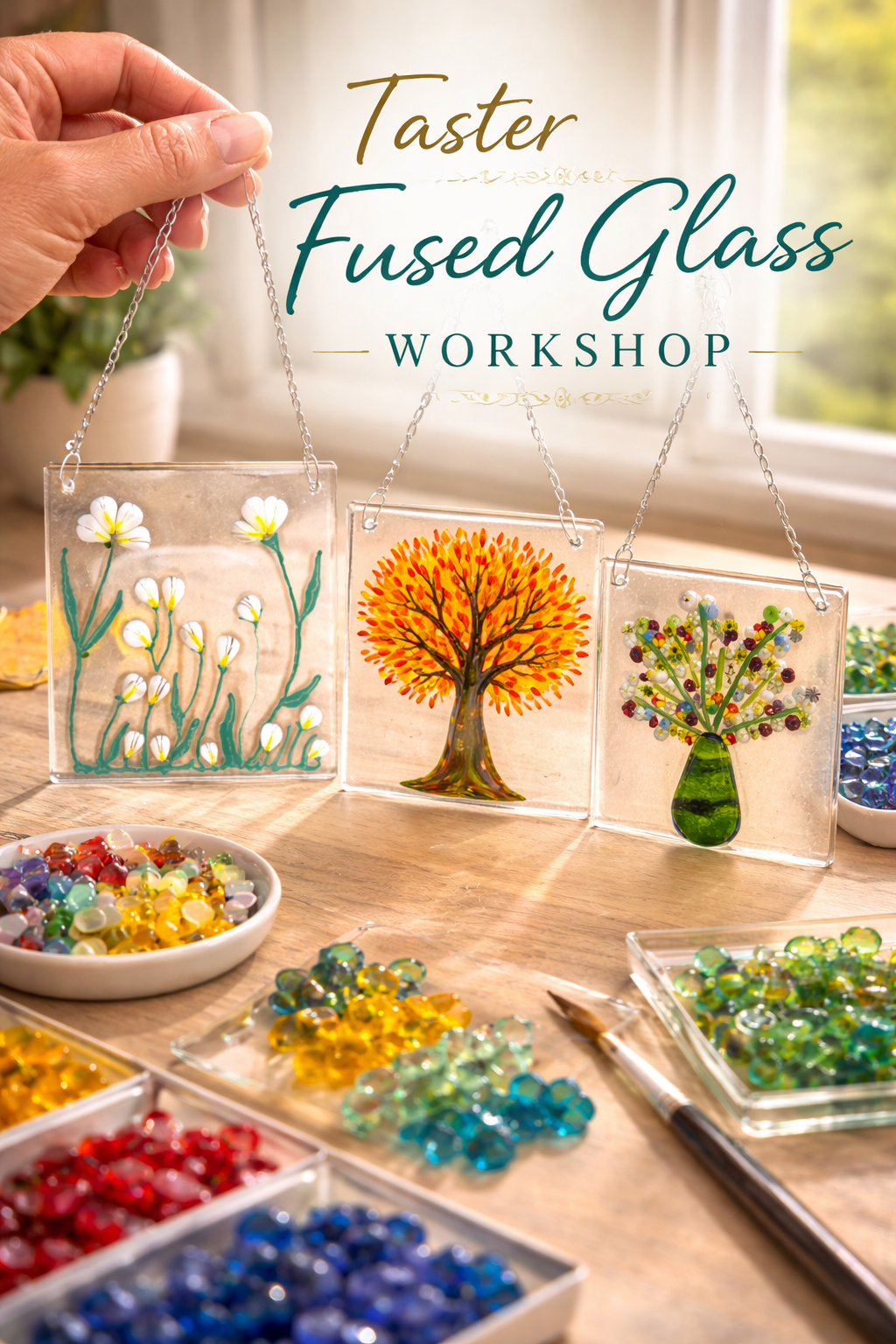 Monthly fused glass workshop - Edlesborough Pavillion, Fridays 12.30-2.30pm