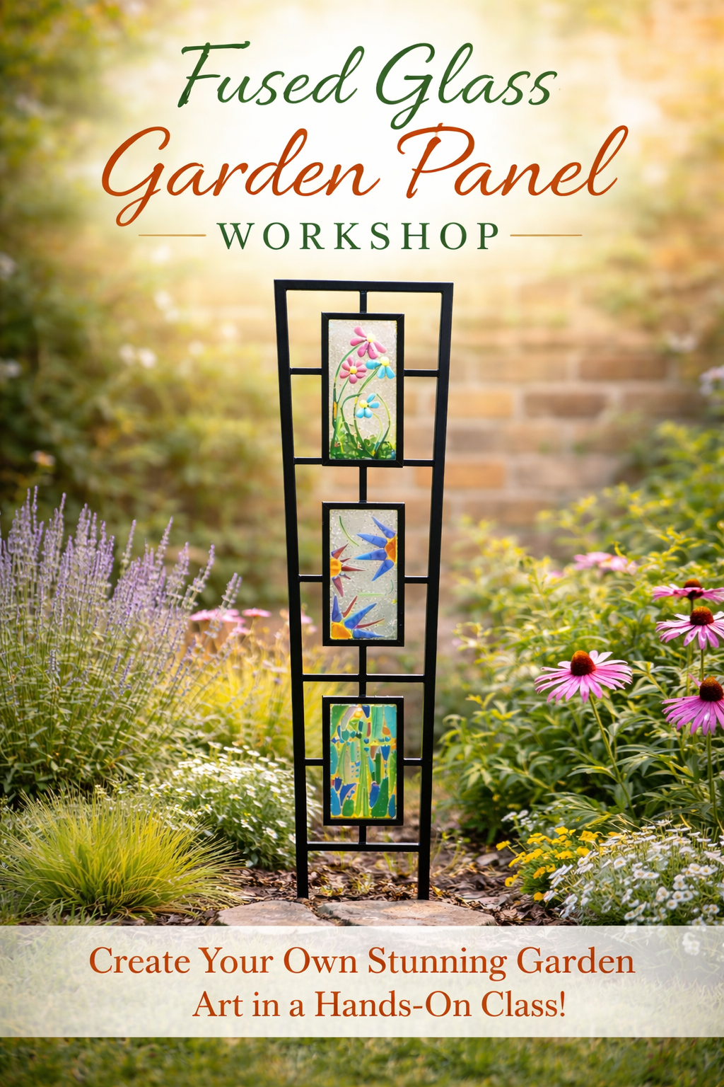 Fused Glass Garden Trellis Workshop - Bedgrove Community Centre - Sunday 28th June - 2-5pm