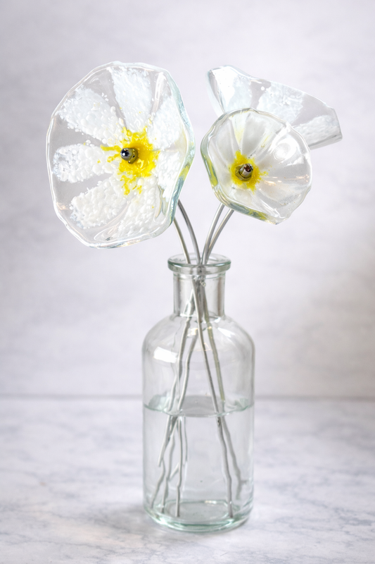 Handmade Glass Daisy Bouquet - US Tariffs included