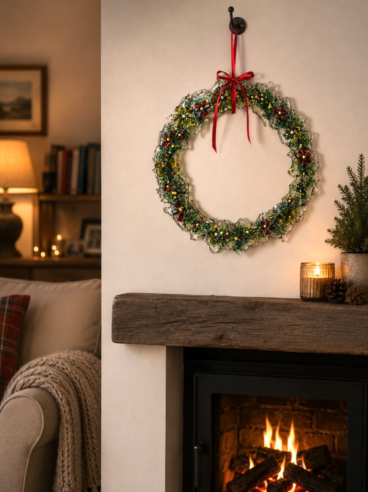 Workshop - Bicester East Community Centre - make a fused glass Christmas wreath - Saturday 7th November  - 3-5pm