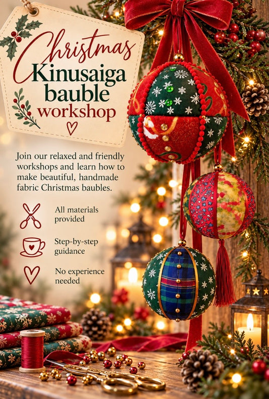 Kinusaiga Xmas Baubles Workshop