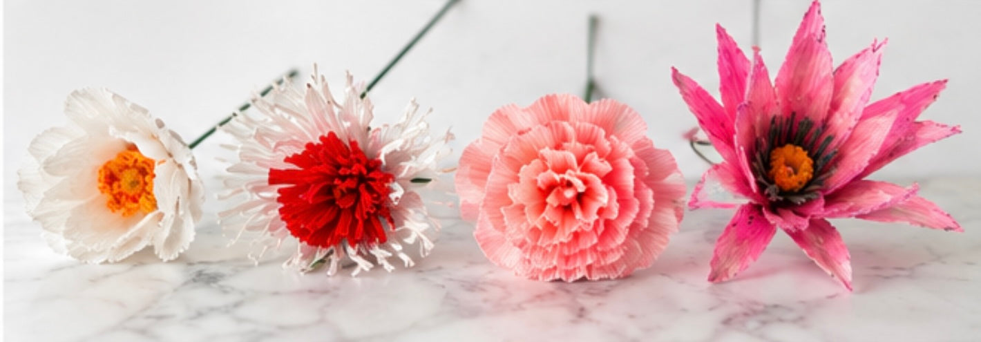 Workshop - Make a bouquet of crepe paper flowers - Haddenham Village Hall, Friday 25th September, 7.00 - 9.30pm10pm
