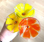 Glass daisy style flowers, forever flowers, daisies, fused glass flowers