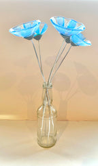 Glass Forget me nots, bouquet of flowers, white flowers, gift for mum