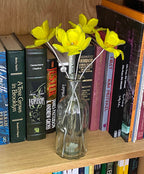 Glass daffodils, posy of flowers, yellow flowers, gift for mum