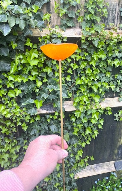 Bee cups, bird bath, butterfly bath, garden decoration, garden gift, garden flower