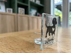Fused Glass Dog Art – | Dachshund Pet Lover Gift | Christmas or Birthday Decor - pet silhouette