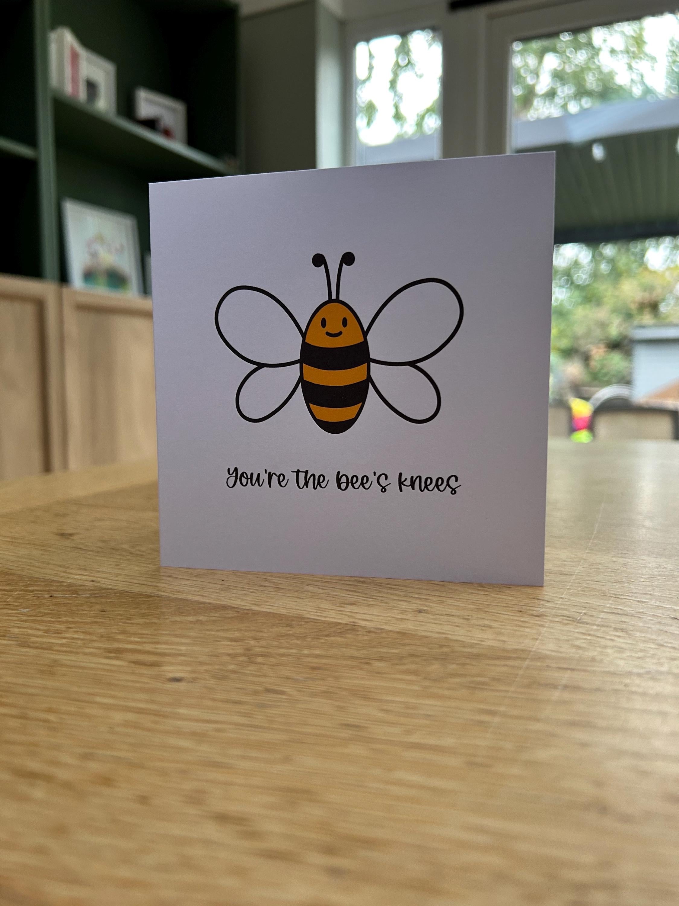 Bee greetings card with Glass Ornament – A Gift & Greeting in One – Unique Gift for Any Occasion, Personalised Card with Glass Charm