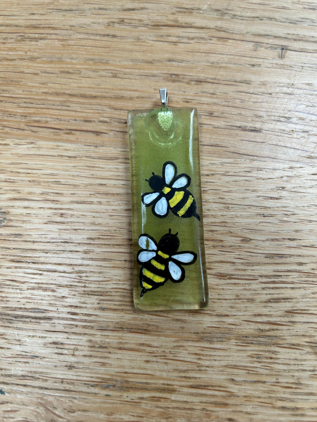 Bee greetings card with Glass Ornament – A Gift & Greeting in One – Unique Gift for Any Occasion, Personalised Card with Glass Charm