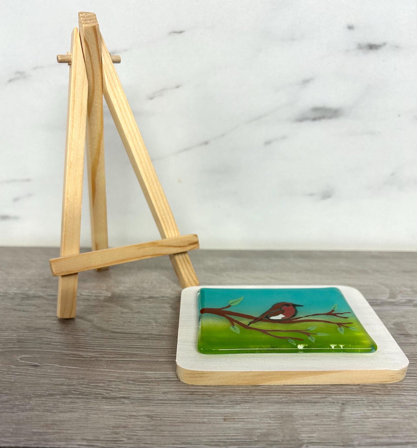Handmade fused glass mini masterpiece