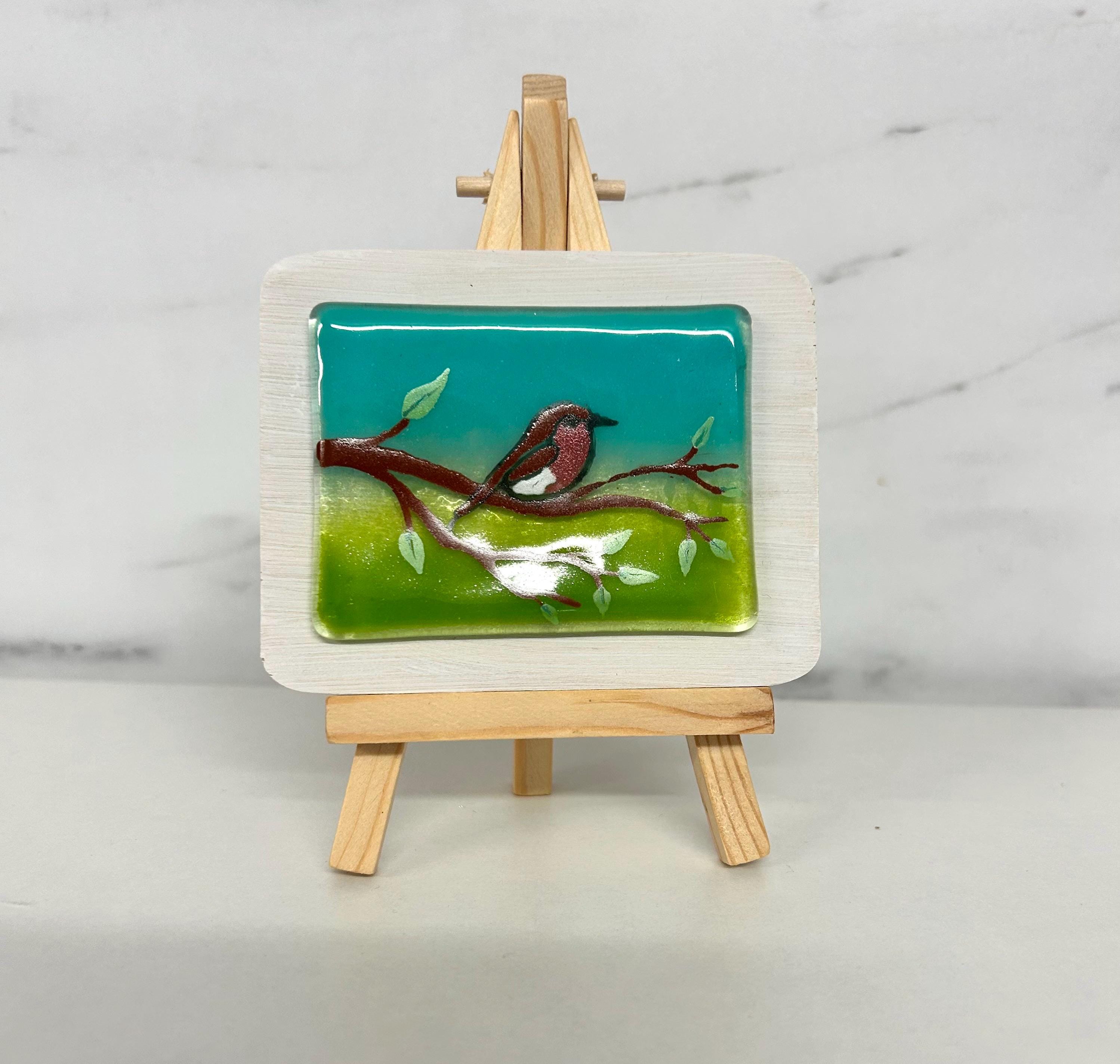 Handmade fused glass mini masterpiece