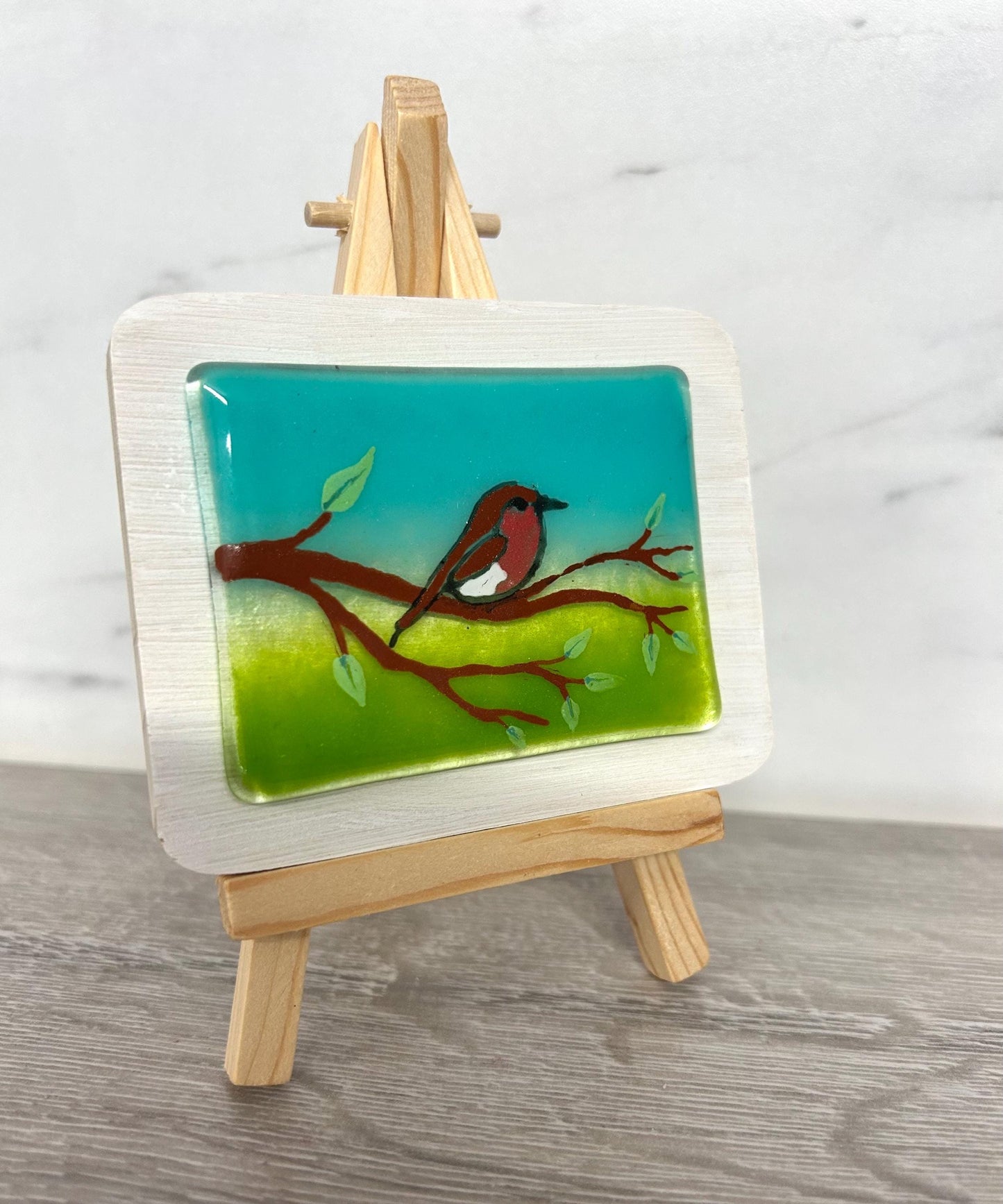 Handmade fused glass mini masterpiece