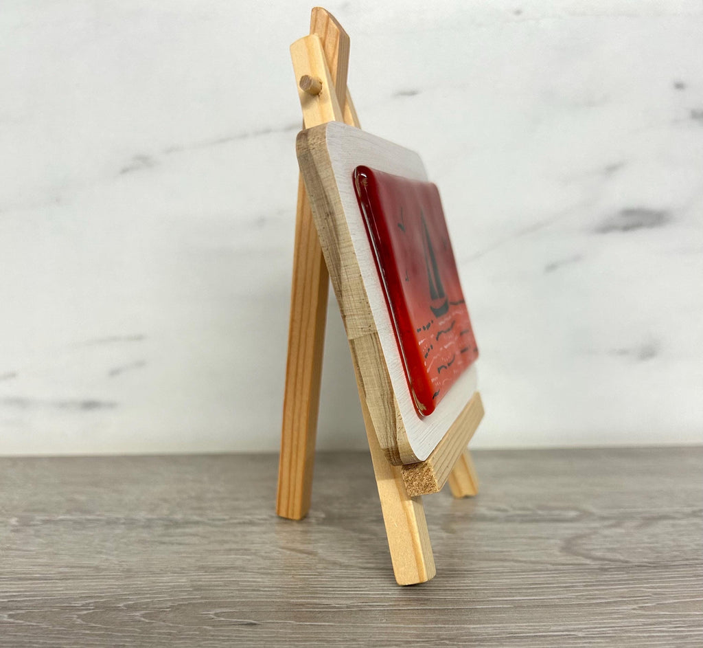 Handmade fused glass mini masterpiece