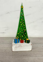 Fused Glass Christmas Tree Ornament
