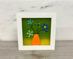 Handmade Fused Glass flower box frame