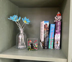 Fused Glass Cat Tealight Holder – Handmade Floral Candle Gift – Ideal for Christmas & Birthdays