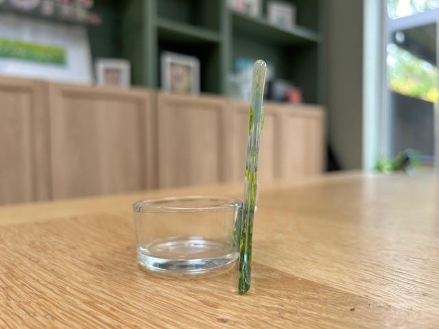 Floral Glass Tea Light Holder