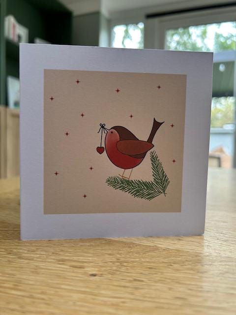 Christmas Robin keepsake card