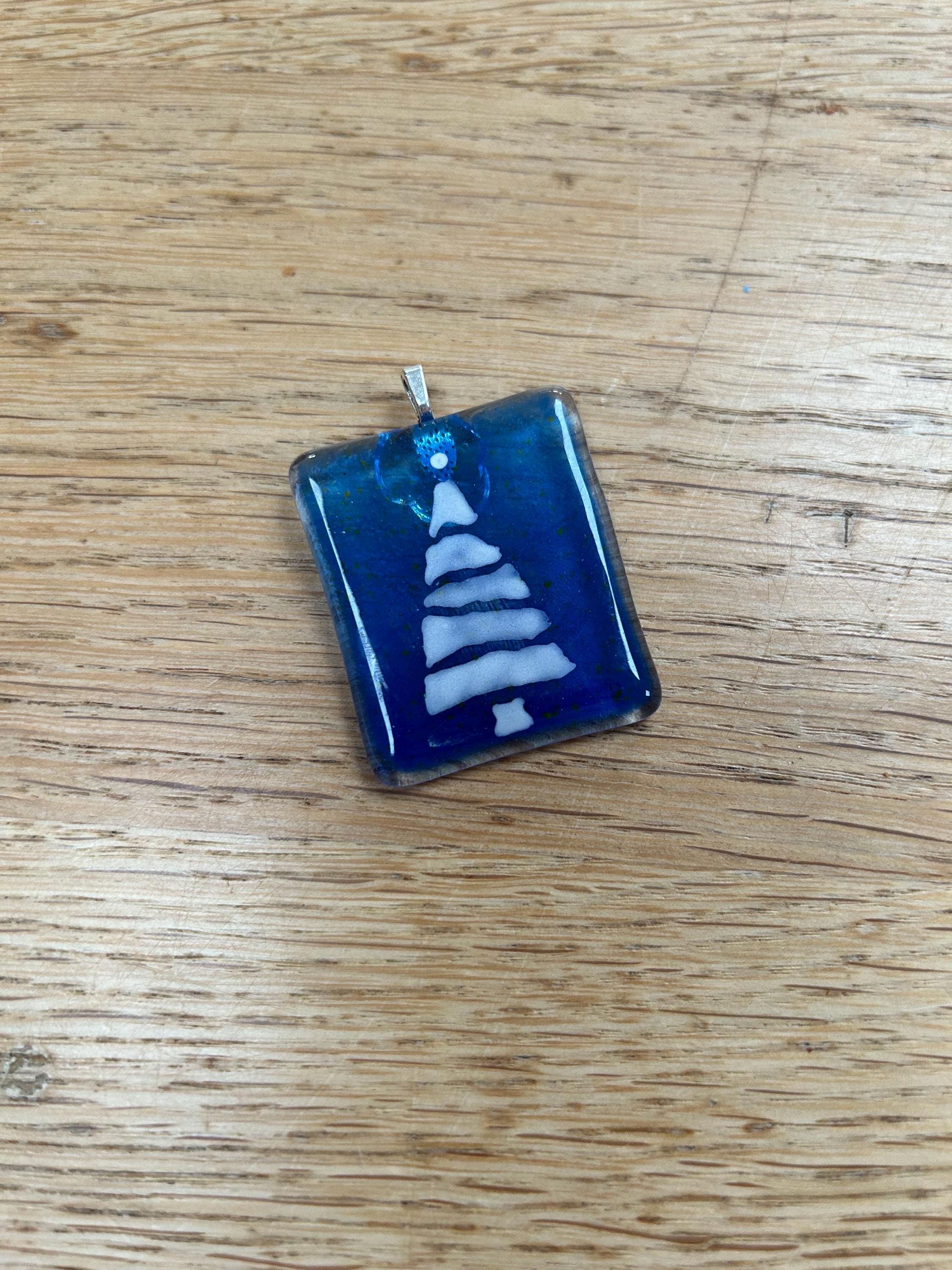 Handmade Christmas trees keepsake card