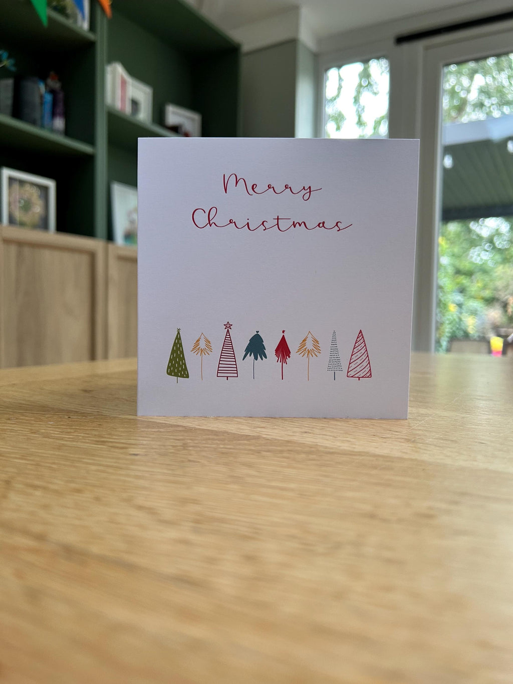 Handmade Christmas tree keepsake card