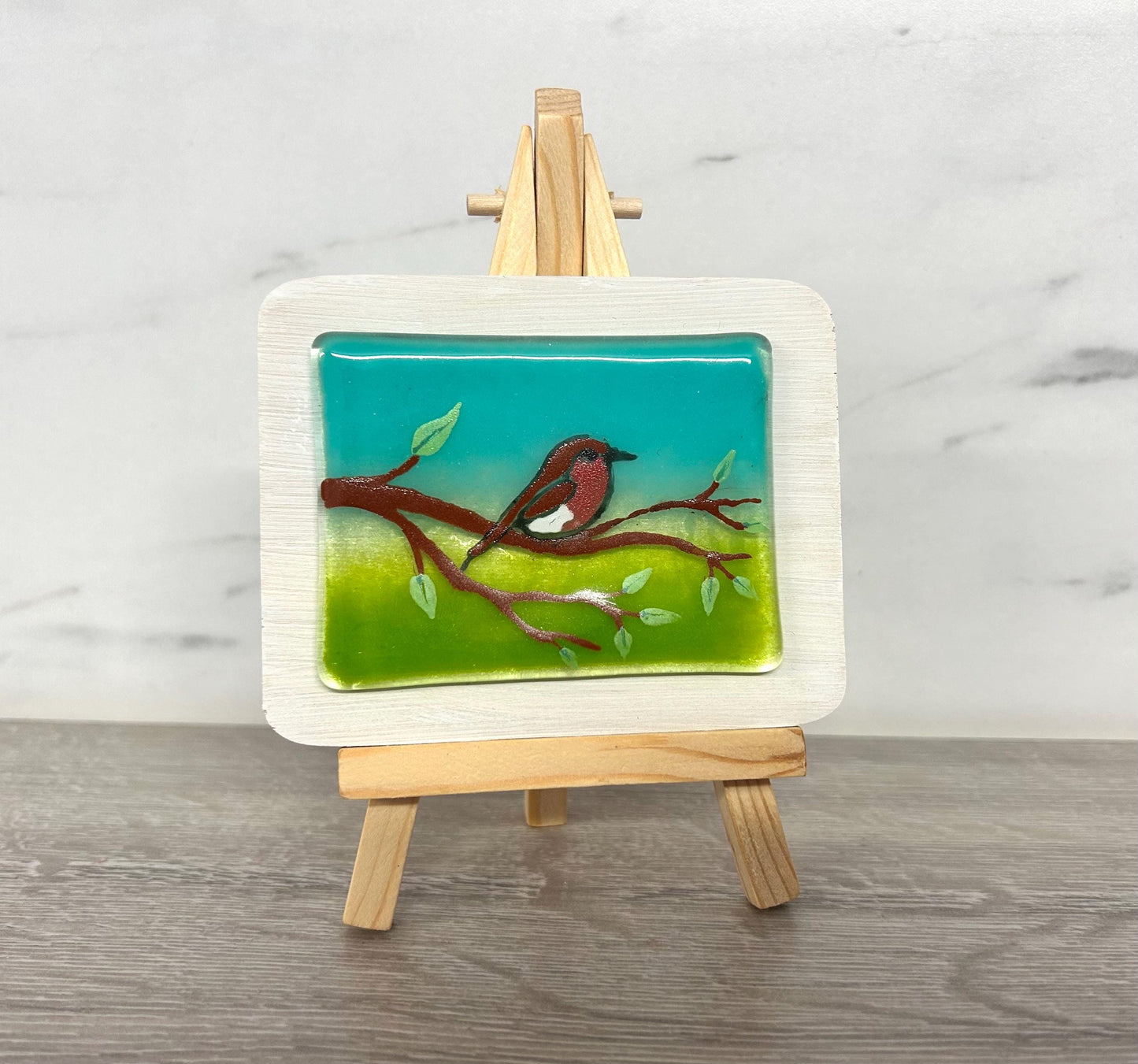 Handmade fused glass mini masterpiece