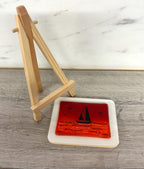 Handmade fused glass mini masterpiece