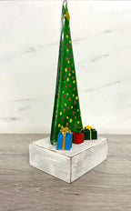 Fused Glass Christmas Tree Ornament