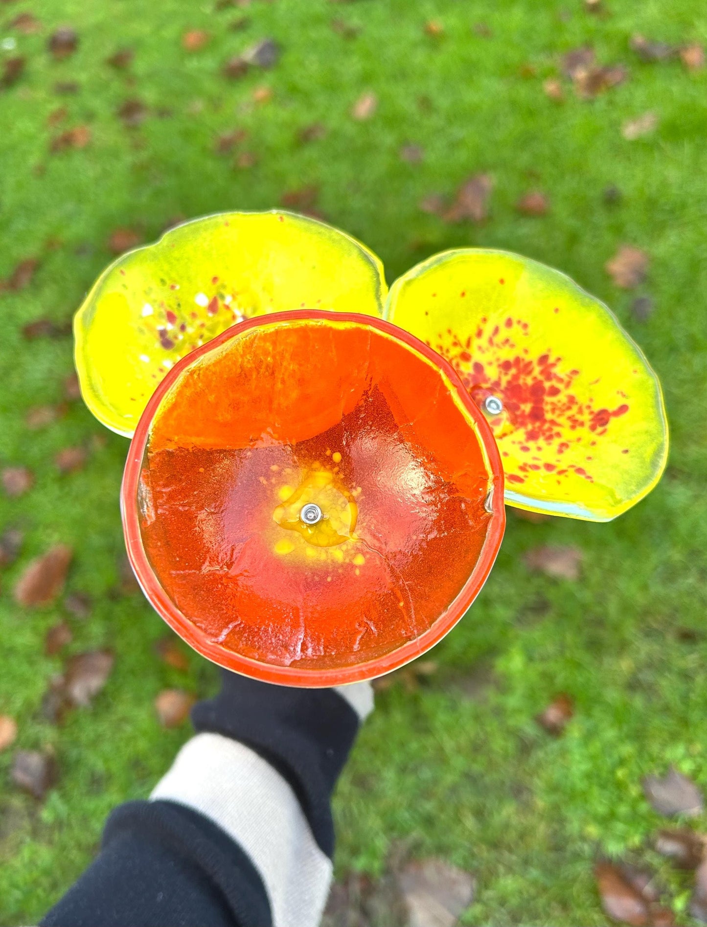 Fused Glass Bee Water Bowl - US Tariffs included