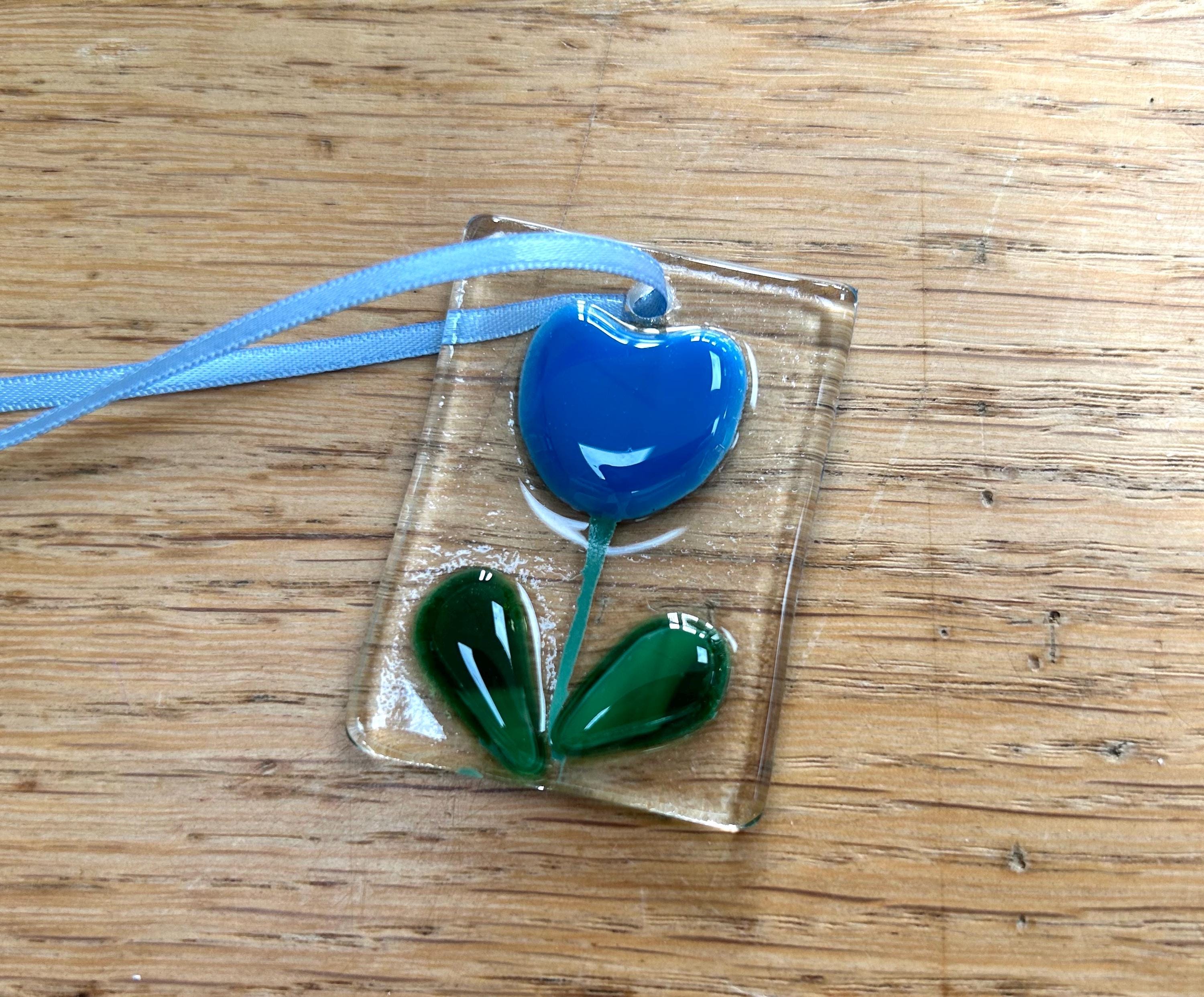 Flower card with Glass Keepsake